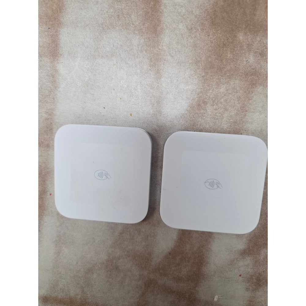 Square Contactless and Chip Reader SPC1-01 White Bluetooth NFC 2 piece Bundles